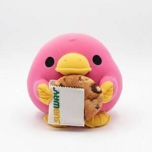 Subway Duck Plush ZURU 2024 Pink Yellow Cookie Sandwich Stuffed Animal Toy